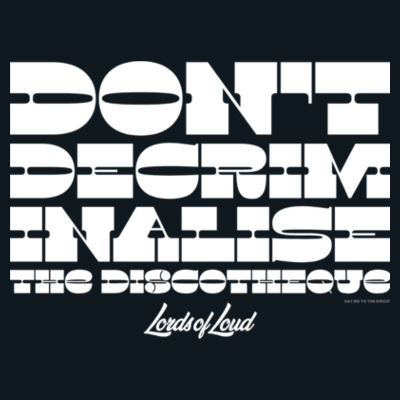 Say NO to the DISCO! Lady's Tee Design