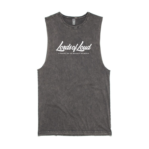 Lords of Loud - Back In Black Stone Wash Tank Thumbnail