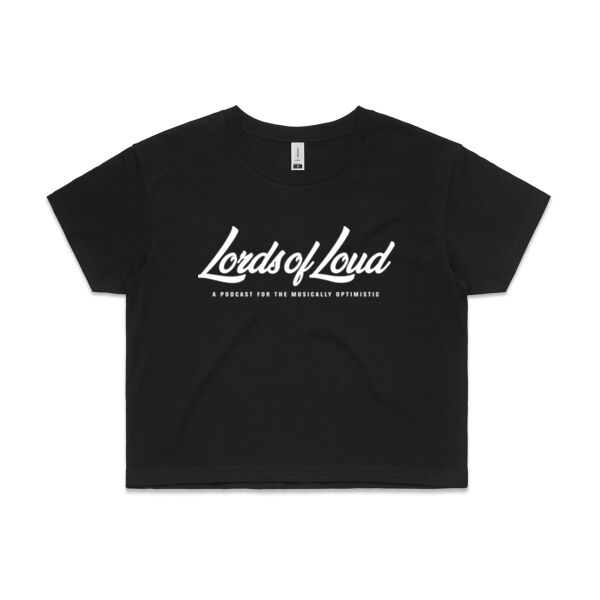 Lords of Loud - Back In Black Crop Tee Thumbnail
