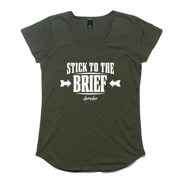 Lords of Loud – Stick to the Brief Lady's Tee Thumbnail